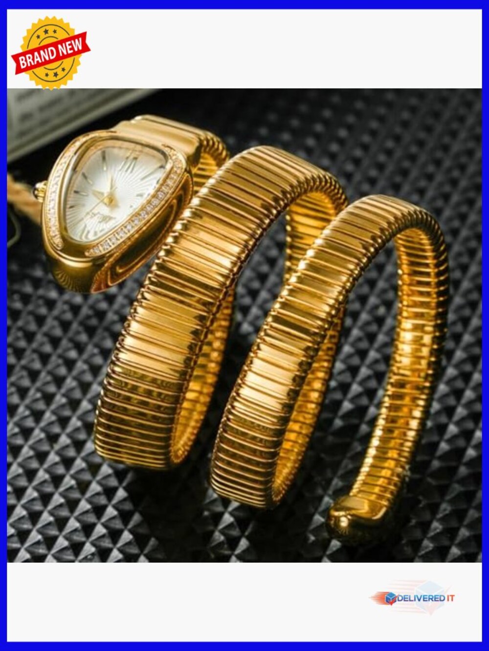 Women's Quartz Wrist Watch with Rhinestones Light Luxury Bracelet Clock - Picture 6 of 7